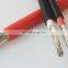 sunlight resistance 4mm2 x 2core Flat Solar DC Cable Solar PV cable pv1-f
