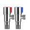 1/2 chromed wall mounted triangle vlave round handle quick open angle valve