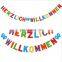 colorful colors Baby Shower Wedding Garland Flags Party Decoration