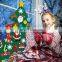 Factory price green felt christmas tree skirt for kids