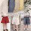 4689 Small MOQ for customer korean style kids boutique clothing shorts girl