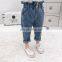 Autumn Winter Girl denim pants Kids Long pant Fashion bud waist All Season Baby Girl casual trousers