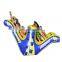 Crazy Water Sports Balance Plate Inflatable Climbing Water Seesaw For Water Park
