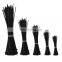Hampool High Quality Black 9.0*820MM Eco Flexible Self-locking Nylon Plastic Cable Tidy