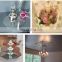 Glass Candle Holder Plates Table Mirror Candle Plate