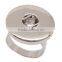 Fashion Stainless steel metal top Snap button ring jewelry