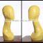 Yellow Head Mannequin Abstract Female head mannequin display hat model H1075