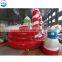 Wholesale 4x4m lovely inflatable snowman bouncer