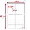 SINMARK 4.9*4.7cm Mirror surface A4 self adhesive sticker paper