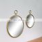 Modern Round hanging Hotel Bathroom Mirrors Decorative Antique Gold Wall Mirror