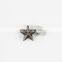 Custom Apparel Leather Accessories Five Stars Metal Alloy Denim Stud Button And Rivet