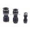 PU Series Black Pneumatic Push To Connect Straight equal in line Union PU One Touch fitting
