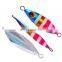 2021 New Design 10g 20g 30g 40g 60g Bass Luminous Fishing Slow Jigs With Assist Hooks Metal Jig Offshore Jigging Lures