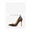 New latest suede design handmade high heel pointed toe heel women court shoe sandals