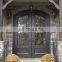 48 inches main entrance double exterior wrought iron front doors