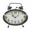 Simple antique style decorative children mini twin bell desktop table kids alarm clock for kids