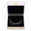 Luxury Jewelry Box for Ring Pendant Box Chain White Pu Leather Jewelry Bangle Box