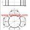 Φ1000mm casing extractor with diesel engine power pack for secant pile，with 880mm reduction insert