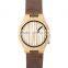 Unique Vogue Mens Quartz Watches Wooden Outdoor Sport Watches Mens Watch With Leather Strap Relojes Hombre 2016