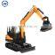 6.5 ton small crawler excavator digger machine for sale