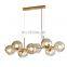 Gold LED Decor Hanging Lamp Modern Creative 8 Heads Magic Bean Pendant Lights