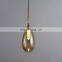 Nordic Luxury LED Chandelier For Cafe Bar Table Restaurant Water Drop Hanging Lamp Home Bedroom LED Glass Pendant Light