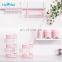 Sakura 2 Tier Corner Shower Caddy Wall Mounted No Drilling Bathroom Storage With EASY LOC Suction