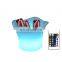 Ice Bucket Trays High Quality KTV Bar Party Aero-pot Bar Holiday Lighting Cooler Box Plastic LED Ice Bucket