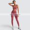 Sports Bra And Shorts Set Yoga Active Wear Work Out Leggings
