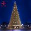 Custom Wholesale 30ft Hotel led lights Cone Metal Frame Giant Large Shopping Mall Outdoor Commercial Christmas Tree