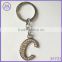 fashion customized alphabet letter C key ring with crystal rhinestone paved