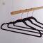 Hot Custom Anti Slip Notched Flocked Hangers Felt Velvet Hanger For Clothing