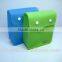 transparent PVC button bag