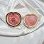 Fully Customized Peach Shape Blusher Palette with High Glow Face Backed Powder Oem Blush and Highlighter Chunky Glitter