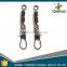 High speed double rolling swivels with interlock snap Bulk fishing tackle
