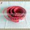 Set of 3 oval wood basket without handle