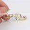 925 silver artificial diamond round ring pendant for women musical notes pendant