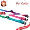 Manufacturers cheap wholesale pet cats and dogs collar necklace bell rainbow ribbon 1.0CM small dog special