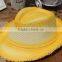 paper straw fedora beach child hat kids straw hat