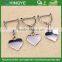 New arrival high gloss silver zinc alloy heart shape pendant for shirts SC-001