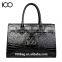 PU leather women handbag tote bag messenger bag factory in guangzhou