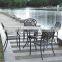 Cheap White Wrought Cast Iron Outdoor Table and Chair