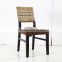 Hotsale Tropical Leisure French Style Hand Woven Natural Rattan Wooden Cafe Dining Chair