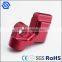 Red anodized machine turning parts high precision cnc machined aluminum parts