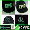 cool flashing durable modeling led embroidery hat