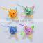 5 inch Glitter Surface Butterfish eat Dollars Little Fish 3d Plastic Fridge Magnet