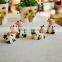 mini home decoration distress resin cows for baby playing