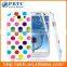 Set Screen Protector And Case For Samsung Galaxy S3 I9300 , Dot Pattern Hard Gel TPU Mobile Phone Cover Case