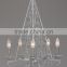 2015 UL art classical black iron chandelier fixture
