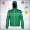 Custom waterproof breathable short lightweight summer green jacket